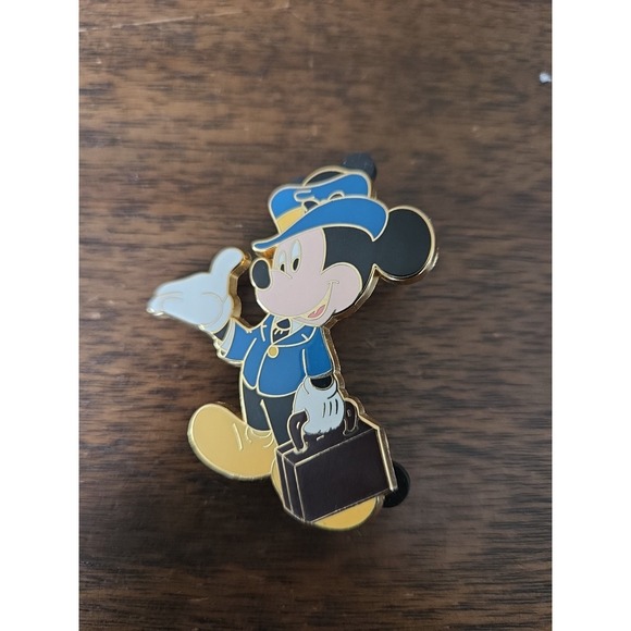 Disney Other - LE Disney Pin Mickey Mouse ✿ 1950s Business Suit Briefcase Off to the Office Hat